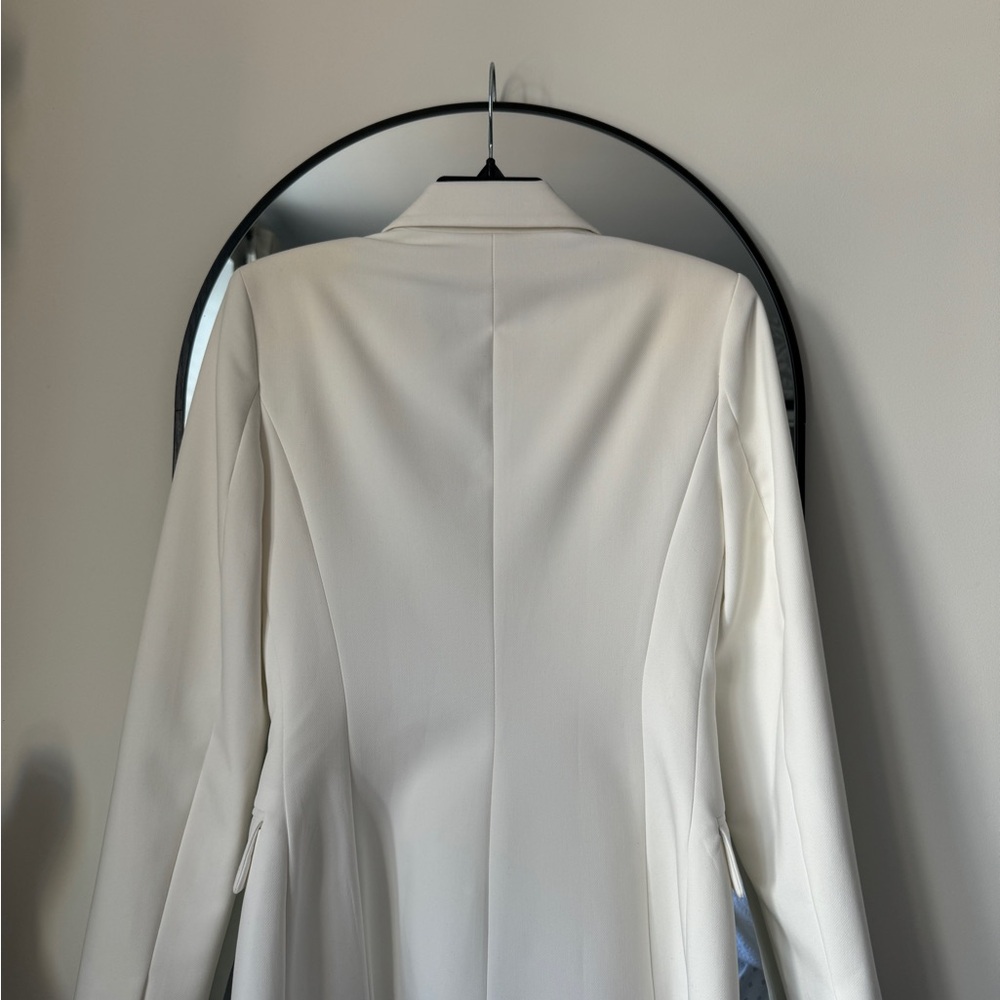 NWOT Zara White Tuxedo Jacket - Picture 5 of 13